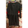 Image 1 : 1960S LADIES BLACK LACE DRESS SZ SMALL