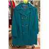 Image 1 : 1970S LADIES GREEN TRENCH COAT SZ S/M