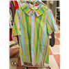 Image 1 : 1960S MULTI COLOUR STRIPE DRESS SZ S/M