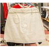 Image 1 : 1960S WHITE FRONT POCKET MINI SKIRT SZ SM