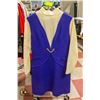 Image 1 : 1960S PURPLE & WHITE DRESS SZ SM