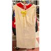 Image 1 : 1970S STRIPED DRESS W BOW SZ S/M