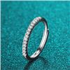 Image 2 : 17 PIECES MOISSANITE STONES BAND STYLE RING