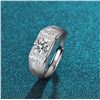 Image 2 : 2 CT GRA CERTIFIED MENS MOISSANITE 925 SILVER