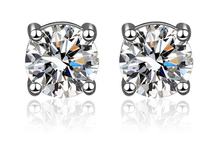 Orecchini Cerchio Oro Bianco 750 - Foto 12