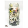 Image 1 : ANTIQUE JAR FULL OF BUTTONS