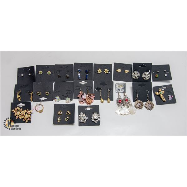 LOT ASSORTED ESTATE EARRINGS
