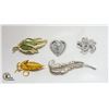 Image 1 : LOT 5 ASSORTED BROOCHES