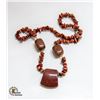 Image 1 : SUNSTONE BEADED NECKLACE