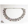 Image 1 : ORNATE RHINESTONE COSTUME JEWELRY NECKLACE