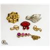 Image 1 : LOT 5 ASSTD VINTAGE BROOCHES