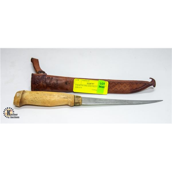 J MARTIN FINLAND FILET KNIFE W SHEATH