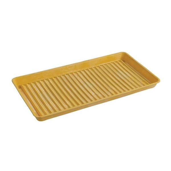 NEW YELLOW CONTAINMENT UTILITY TRAY 5 GAL CAPACITY
