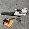 Image 1 : STIHL BLOWER, BGA 56 WITH BATERY AND CHARGER, SHUT OFF SWITCH STICKS