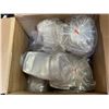 Image 8 : TWO CASES OF WHITE PLASTIC CONTAINERS, 440 COUNT/CASE AND ONE CASE OF CLEAR PLASTIC DOME CONTAINERS