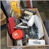 Image 2 : DEWALT TOOL CASE OF NAILS, AND 2 BOXES OF NEW FLASHLIGHTS, CAR CLEANERS, HARDWARE KITS, ETC
