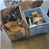 Image 1 : 2 BOXES OF HAND SAWS, POWER CORDS, TOOL BELT, ETC