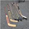 Image 1 : FIVE HOCKEY STICKS AND TWO GOALIE STICKS