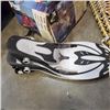 Image 2 : VINTAGE SNOW SHOES, FLIPPERS, AND FLOAT TUBE