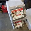 Image 2 : 2 STACK AND STORE BINS AND CLEAR TOTE