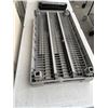 Image 3 : BLACK PLASTIC 4 TIER STORAGE SHELF, 28 X 15 INCH AND GREY 2 TIER SHELF UNIT