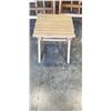 Image 2 : 8 WOODEN FOLDING CHAIRS AND SMALL SIDE TABLE
