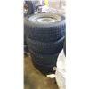 Image 1 : SET OF FOUR TIRES OFF DODGE RAM 1500, 5 BOLT, 265/70/R17
