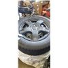 Image 2 : SET OF 4 MICHELIN LATITUDE ALPIN HP MUD AND SNOW TIRES, WITH SNOWFLAKE, ON 5 BOLT RIMS WITH CAPS, CA