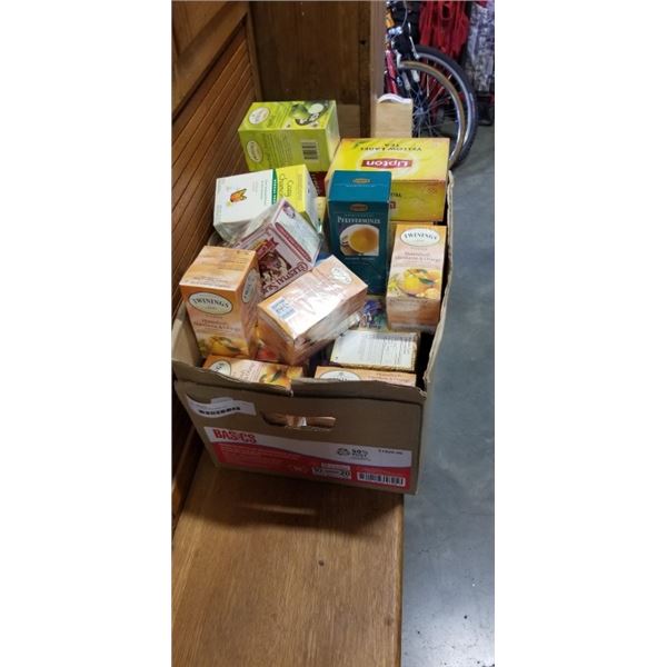 BOX OF ASSORTED NEW TEA