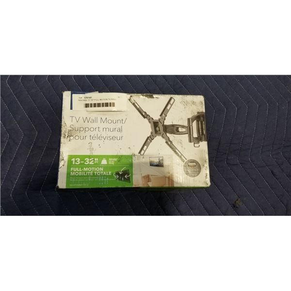 INSIGNIA 13"-32" FULL MOTION TV WALL MOUNT, RETAIL $69