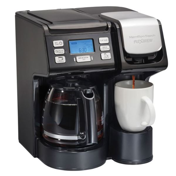HAMILTON BEACH FLEXBREW TRIO 12-CUP COFFEE MAKER - TESTED WORKING, RETAIL $118