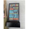 Image 2 : TRAY OF HAND WARMERS AND ADHESIVE TOE WARMERS WITH HAPPY HOUR SIGN/BOTTLE OPENER