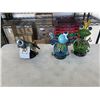 Image 1 : 3 LIGHTED GARDEN CRITTER HANGING LAMPS