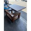 Image 2 : OAK LIFT TOP COFFEE TABLE, 4FT X 32 INCH