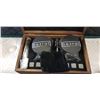 Image 2 : OLD FASHIONED WHISKEY GLASS BOX SET W/ CHILLING STONES AND ACCESSORIES - RETAIL $45