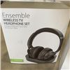 Image 2 : 2 PAIRS OF AVANTREE ENSEMBLE WIRELESS TV HEADPHONE SET, CHARGING DOICK WITH TRANSMITTER , RETAIL $13