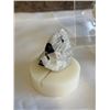 Image 2 : 3 SEMI PRECIOUS STONES - HAMETITE, BLACK TOURMALINE MATRIV AND CLEAR QUARTZ DISPLAY