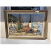 Image 1 : VINTAGE "SHIP" SIGNED OIL ON CANVAS, 30" X 42"