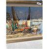 Image 2 : VINTAGE "SHIP" SIGNED OIL ON CANVAS, 30" X 42"