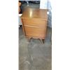 Image 2 : MATCHING PAIR OF MID CENTURY WALNUT NIGHTSTANDS, GOOD CONDITION
