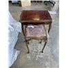 Image 1 : TWO NESTING TABLES WITH GLASS TOP