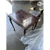 Image 3 : TWO NESTING TABLES WITH GLASS TOP