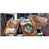 Image 1 : BOX OF DRIED FLORALS AND 2 BOXES OF PAPER RIBBON