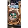 Image 3 : BOX OF DRIED FLORALS AND 2 BOXES OF PAPER RIBBON