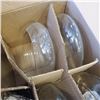 Image 2 : 3 BOXES OF GLASS CENTER BOWLS