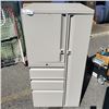Image 1 : SQUARE BEIGE ORGANIZING SHOP CABINET, WITH KEY