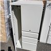 Image 2 : SQUARE WHITE ORGANIZING SHOP CABINET, WITH KEY