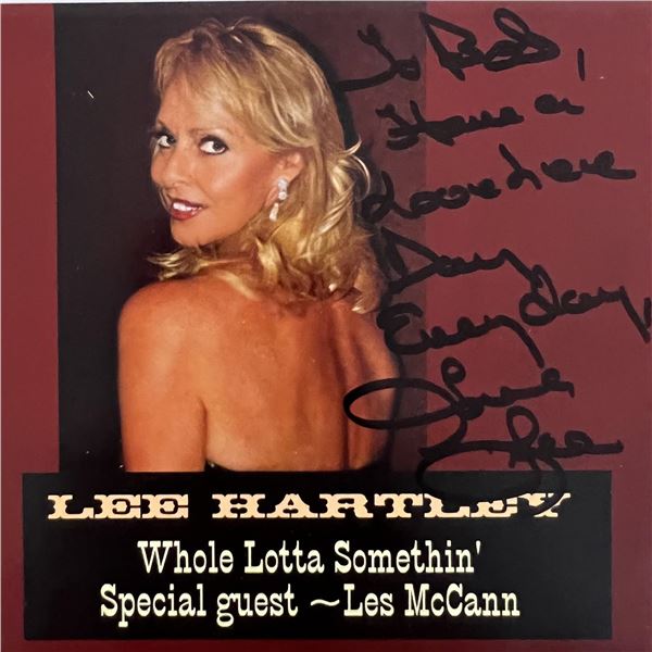 Lee Hartley Whole Lotta Somethin signed CD