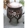 Image 1 : Chinese 1900 Ornately Carved 19" Pedestal