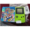 Image 1 : Game Boy Color (Green) Portable Console w/Super Mario Brothers Game